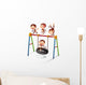 Monkey and Swing Wall Decal