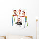 Monkey and Swing Wall Decal