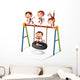 Monkey and Swing Wall Decal