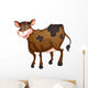 Brown Chocolate Cow Wall Decal