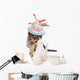 Birthday Teatime kitten cat Wall Decal