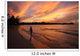 fiery sunset over the water in jamaica Wall Mural