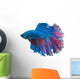 Beautiful Betta Splendens White 2 Wall Decal