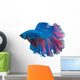 Beautiful Betta Splendens White 2 Wall Decal
