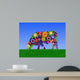 Psychedelic Cow Wall Decal