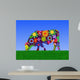 Psychedelic Cow Wall Decal