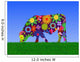 Psychedelic Cow Wall Decal
