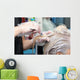 hair coloring in the salon Wall Mural
