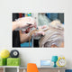 hair coloring in the salon Wall Mural