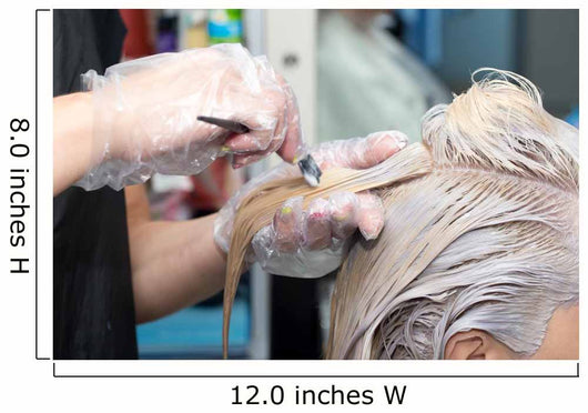 hair coloring in the salon Wall Mural