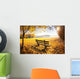 Herbstlandschaft Mit Sonnenschein Wall Decal