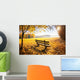 Herbstlandschaft Mit Sonnenschein Wall Decal