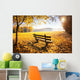 Herbstlandschaft Mit Sonnenschein Wall Decal