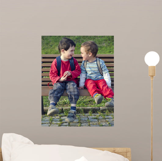 Two Young Friends Wall Decal