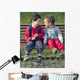 Two Young Friends Wall Decal