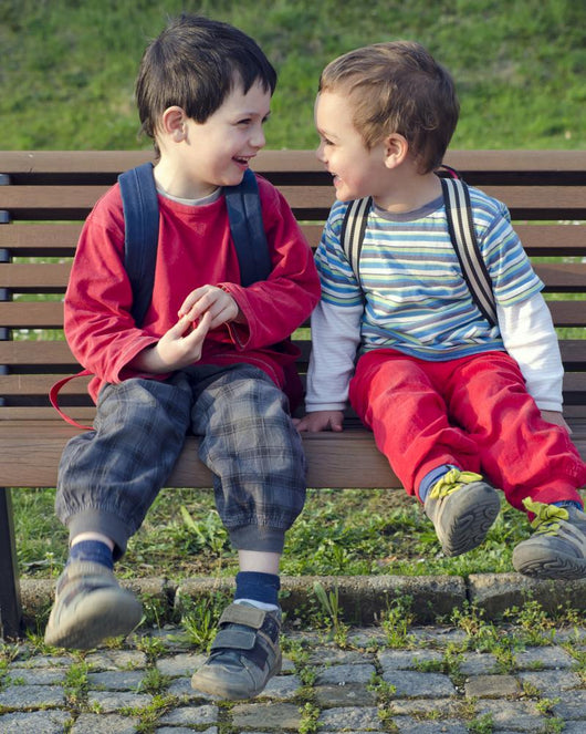 Two Young Friends Wall Decal