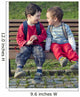 Two Young Friends Wall Decal