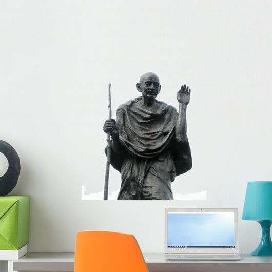 Statue of Ghandi Wall Decal