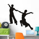 Two Classical Dancers Wall Decal