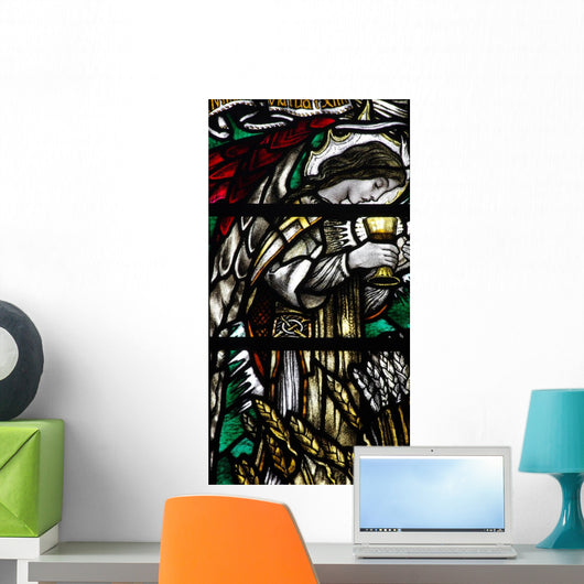 Angel Holding Cup Wall Decal