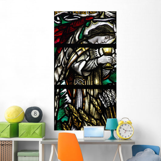 Angel Holding Cup Wall Decal