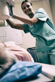 Happy Female Doctor with Wall Decal