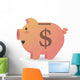 Piggy bank currency Wall Decal