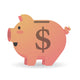 Piggy Bank Currency Wall Decal
