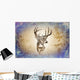 antique stag art drawing handmade nature Wall Mural