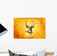 antique stag art drawing handmade nature Wall Mural