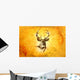 antique stag art drawing handmade nature Wall Mural