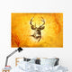 antique stag art drawing handmade nature Wall Mural