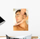 Male Face Massage Wall Mural