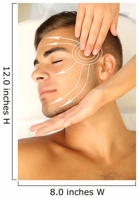 Male Face Massage Wall Mural