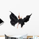 ballet female dancer in black satin Wall Decal