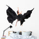 ballet female dancer in black satin Wall Decal