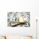 Background With Many American Hundred Dollar Bills Wall Mural