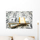 Background With Many American Hundred Dollar Bills Wall Mural
