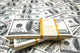 Background With Many American Hundred Dollar Bills Wall Decal