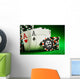 Chips and Two Aces Wall Decal