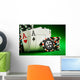Chips and Two Aces Wall Decal