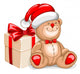 Christmas Bear Toy Wall Decal