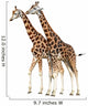 Giraffes White Wall Decal