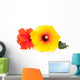Hawaiian Hibiscus Flowers Wall Decal