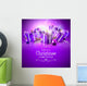 Luxury Christmas Greeting Card Wall Decal