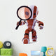 Orange Robot Detective Seo Wall Decal