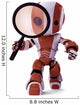 Orange Robot Detective Seo Wall Decal