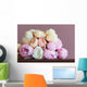 Pink peony bouquet Wall Mural