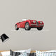 Red Vintage Car White Wall Decal