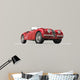 Red Vintage Car White Wall Decal